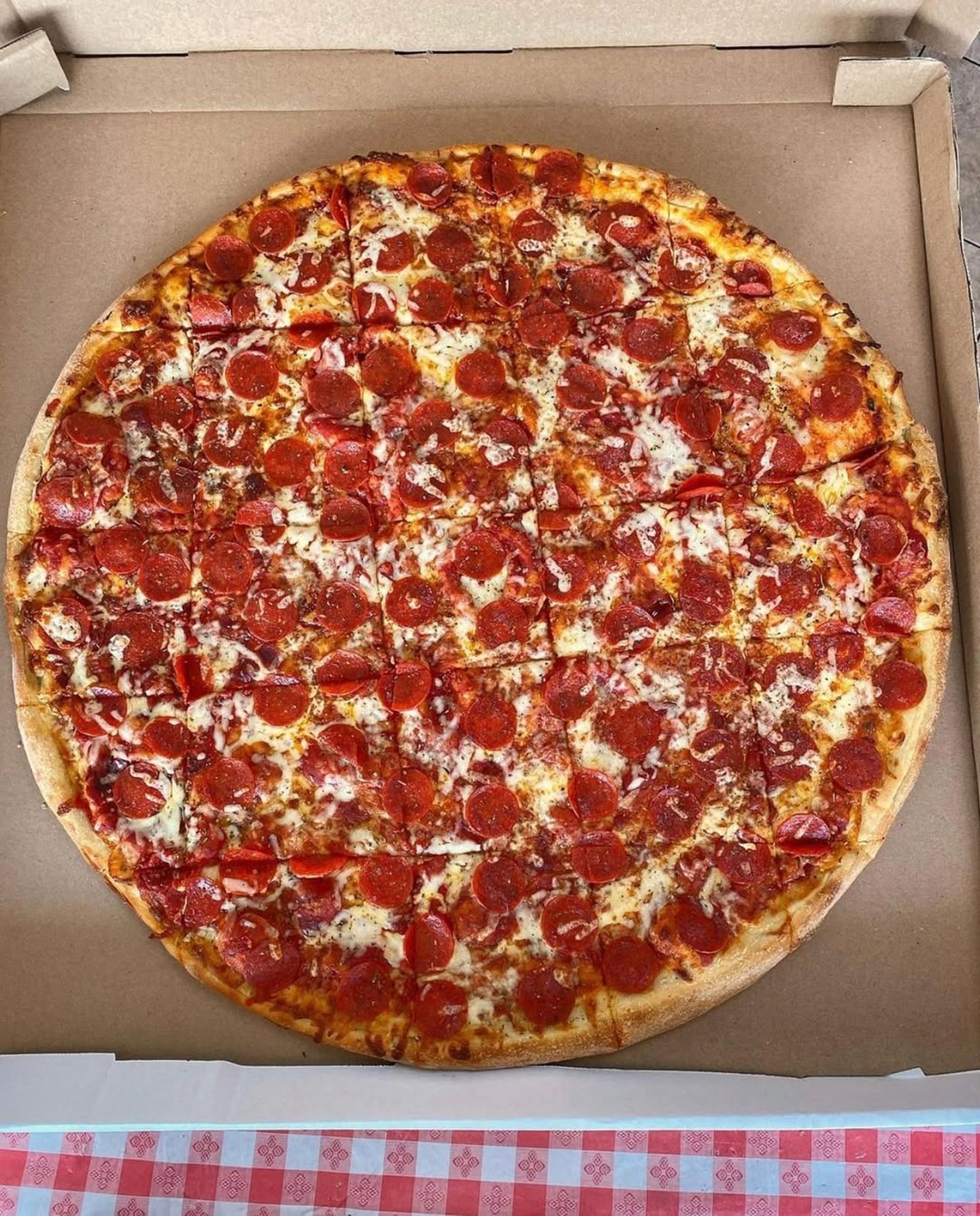 Hand-tossed dough