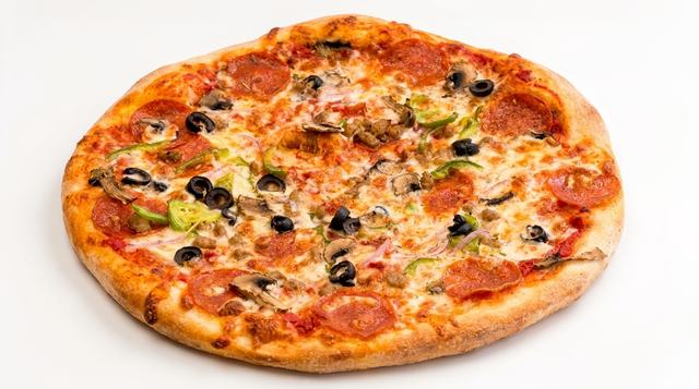 Two Guys Supreme Pizza.