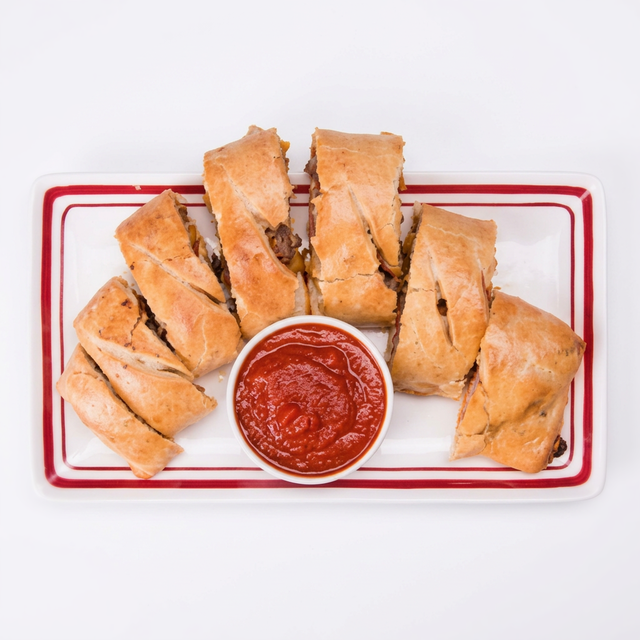 Pepperoni & Sausage Pizza Rolls.