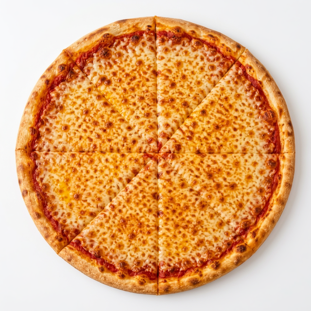 Deck Oven Cheese Pizza.